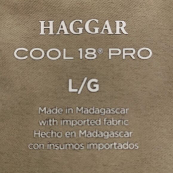 Haggar Cool 18® Pro Quarter-Zip Fleece Pullover — Size L - Picture 4 of 7